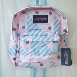 Jansport backpack ice cream geo pink